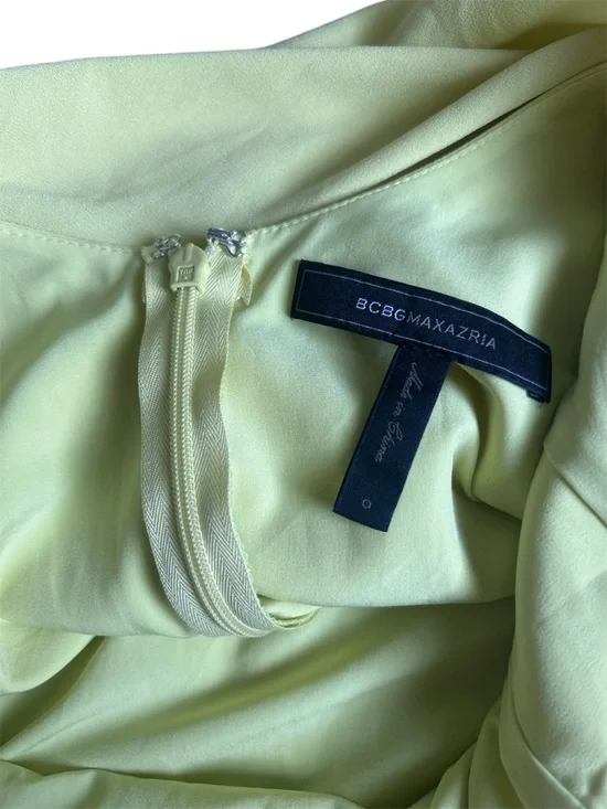 BCBGMaxAzria Neon Lime Sleeveless Shift Dress - Picture 5 of 7